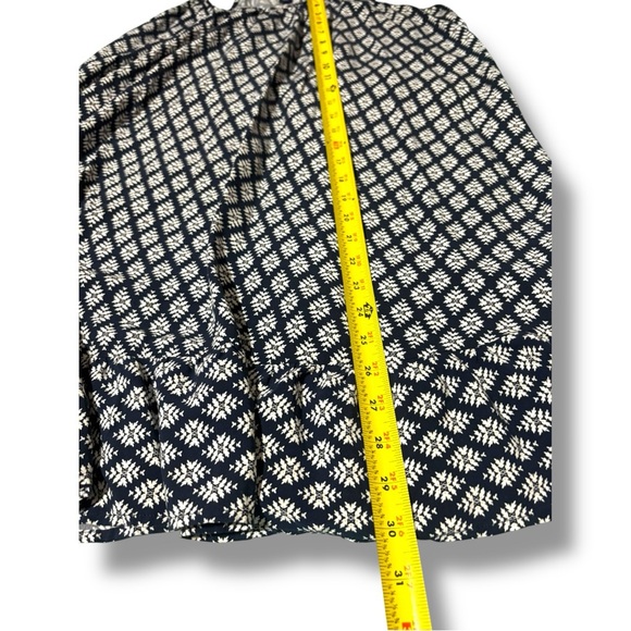 GAP Blue & White Floral Geometric Patterned Sleeveless Halter Style Beachy Dress - Picture 11 of 16